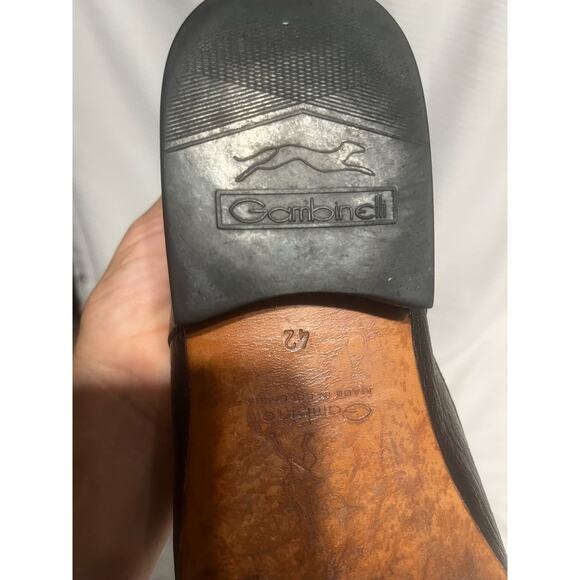 Gambinelli Made in Colombia size 42 black leather loafers - Picture 8 of 8